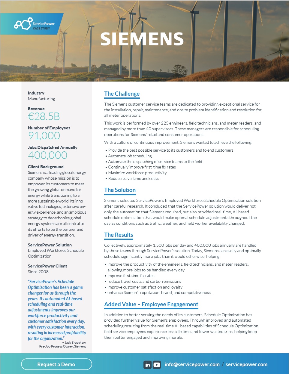 Siemens Boosts Workforce Productivity and Customer Satisfaction
